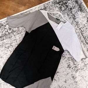 Linen-Blend Colorblock Dress by For Cynthia